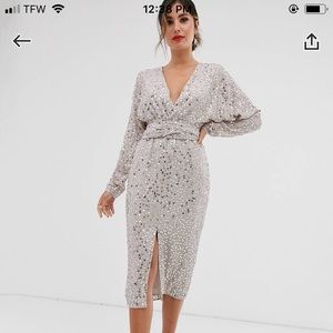 ASOS Design MIDI With Batwing Sleeve